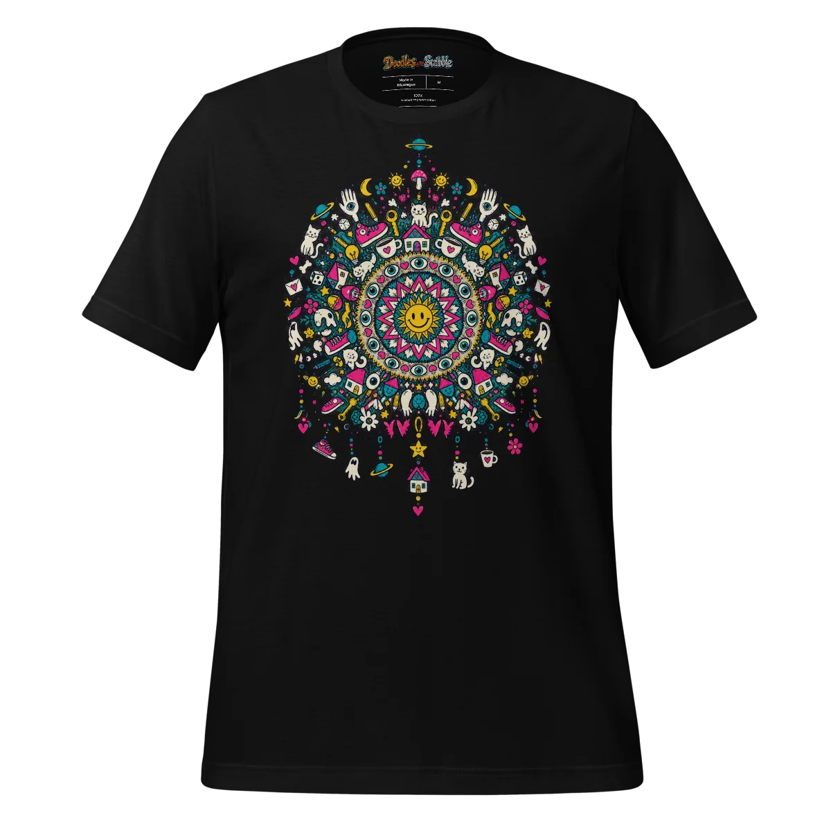 Psychedelic Mandala T Shirt Kaleidoscope Artwork alternate view
