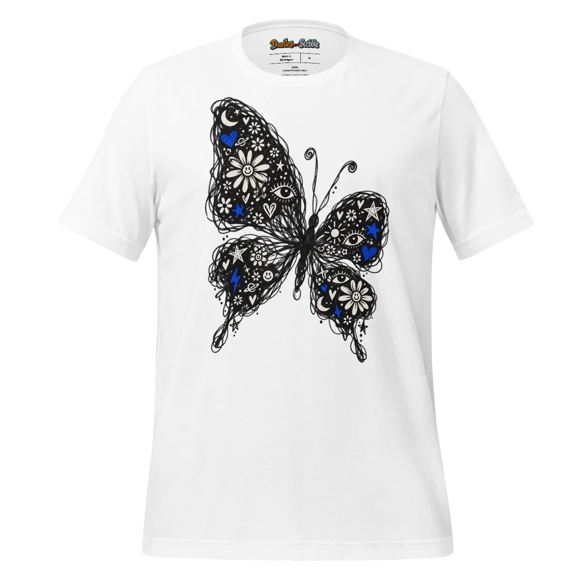 Radiant Butterfly T Shirt Vivid Doodle Delight