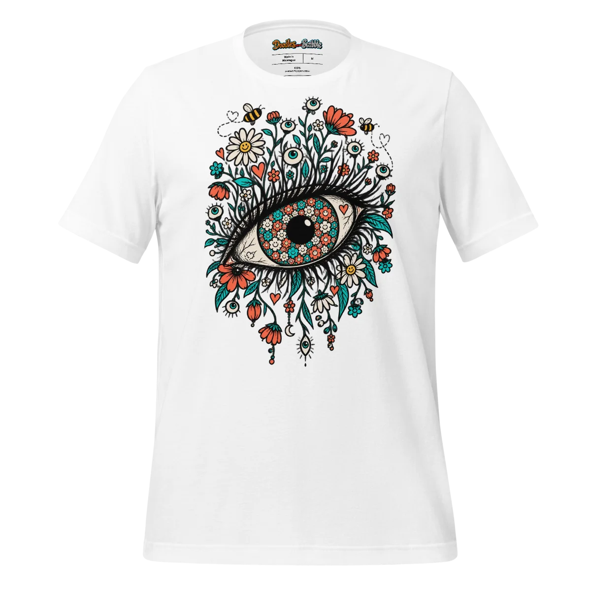 Floral Eye T Shirt Enigmatic Hypnotic Petal Gaze