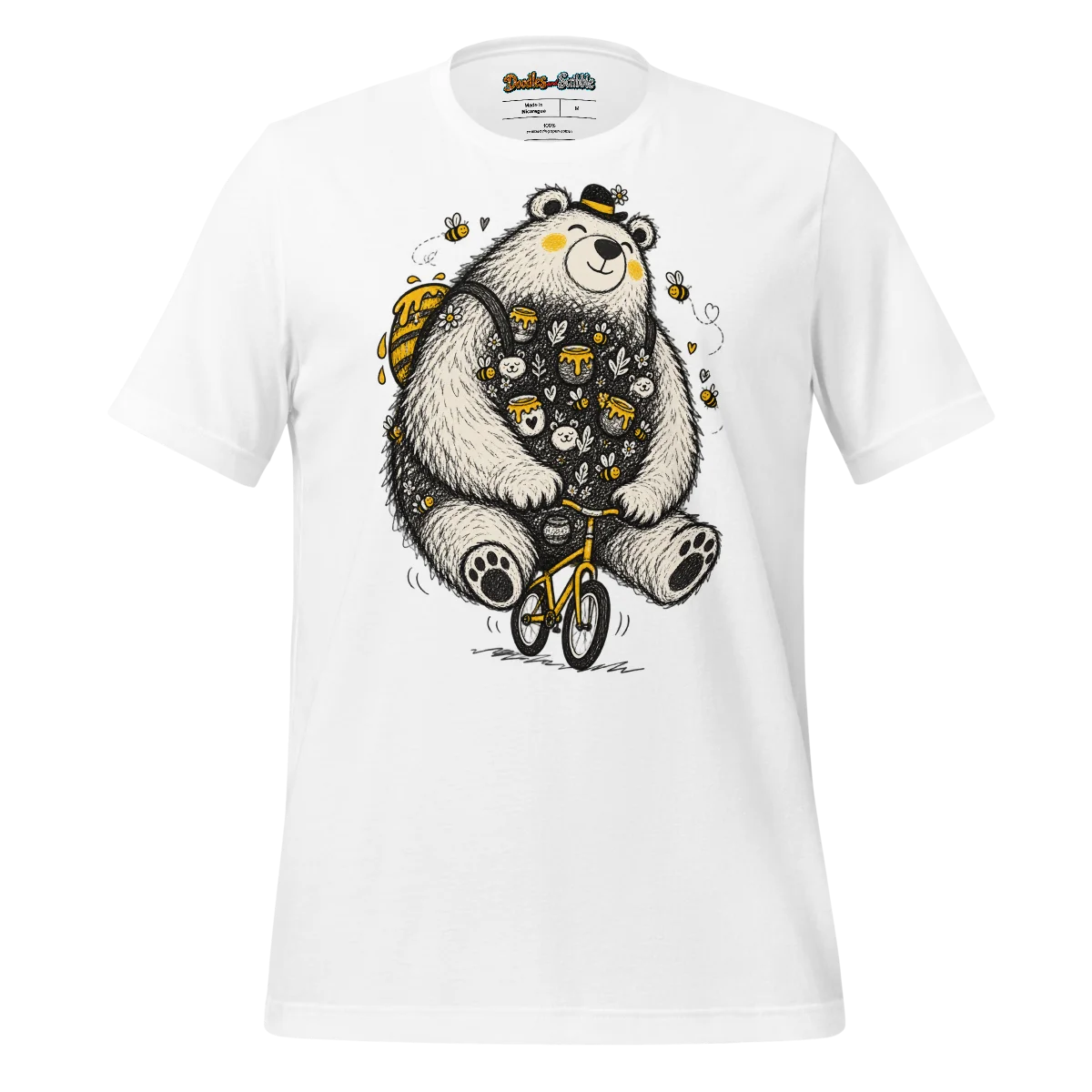 Zentangle Bear T Shirt Bear of the Forest