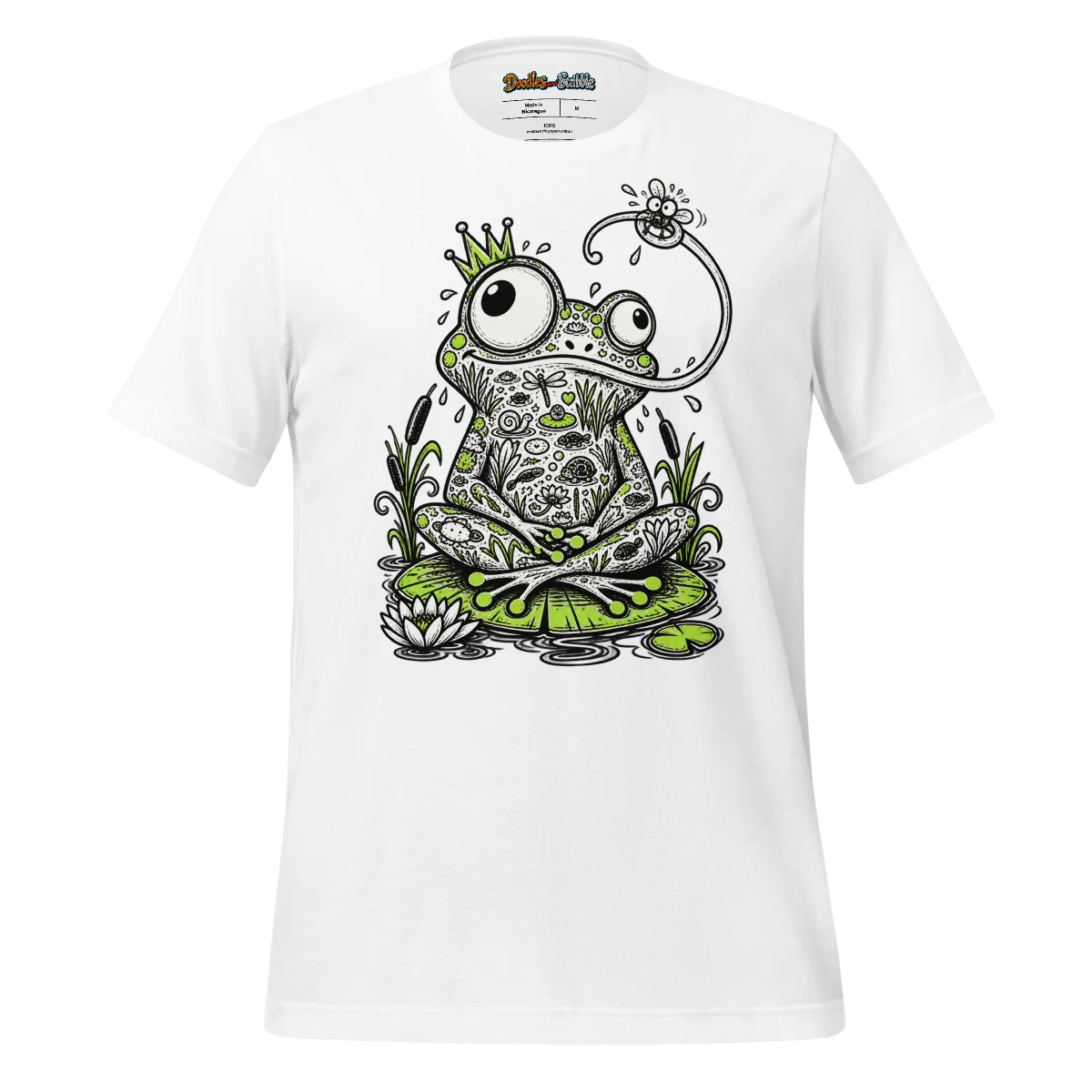 Zentangle Frog T Shirt Enchanted Amphibian Aura