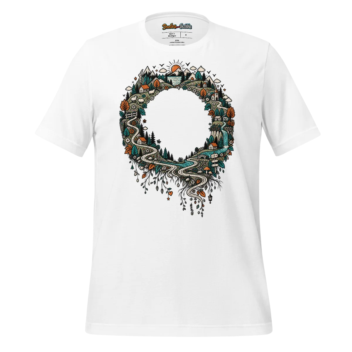 Circular Scenery T Shirt Artistic Horizons