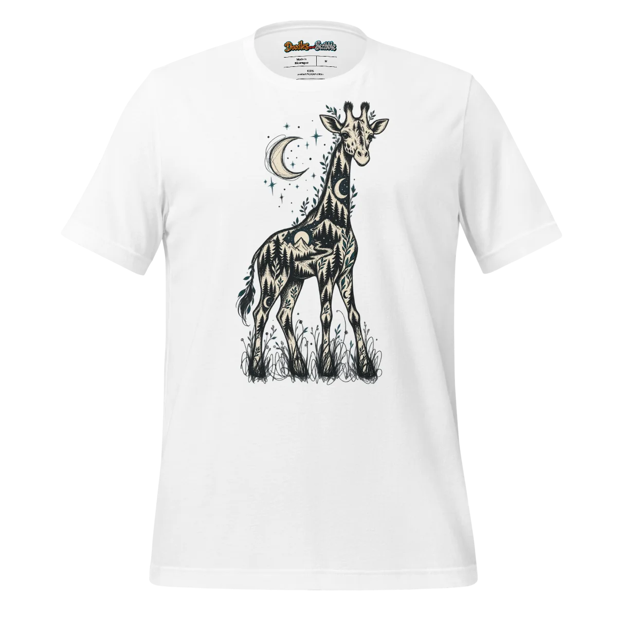 Forest Creature T Shirt with Enigmatic Line Art