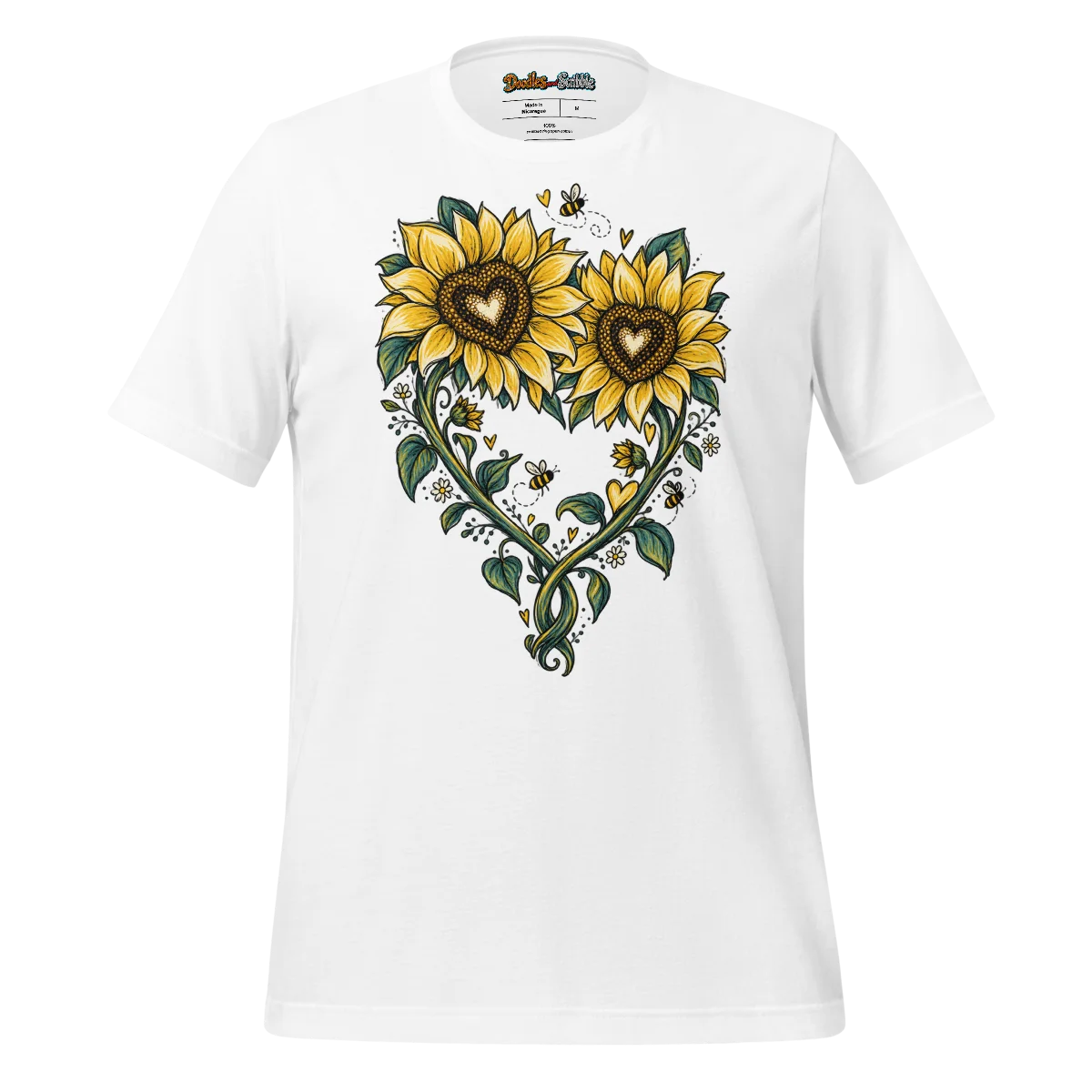 Sunflower Doodle T Shirt Love Core Delight