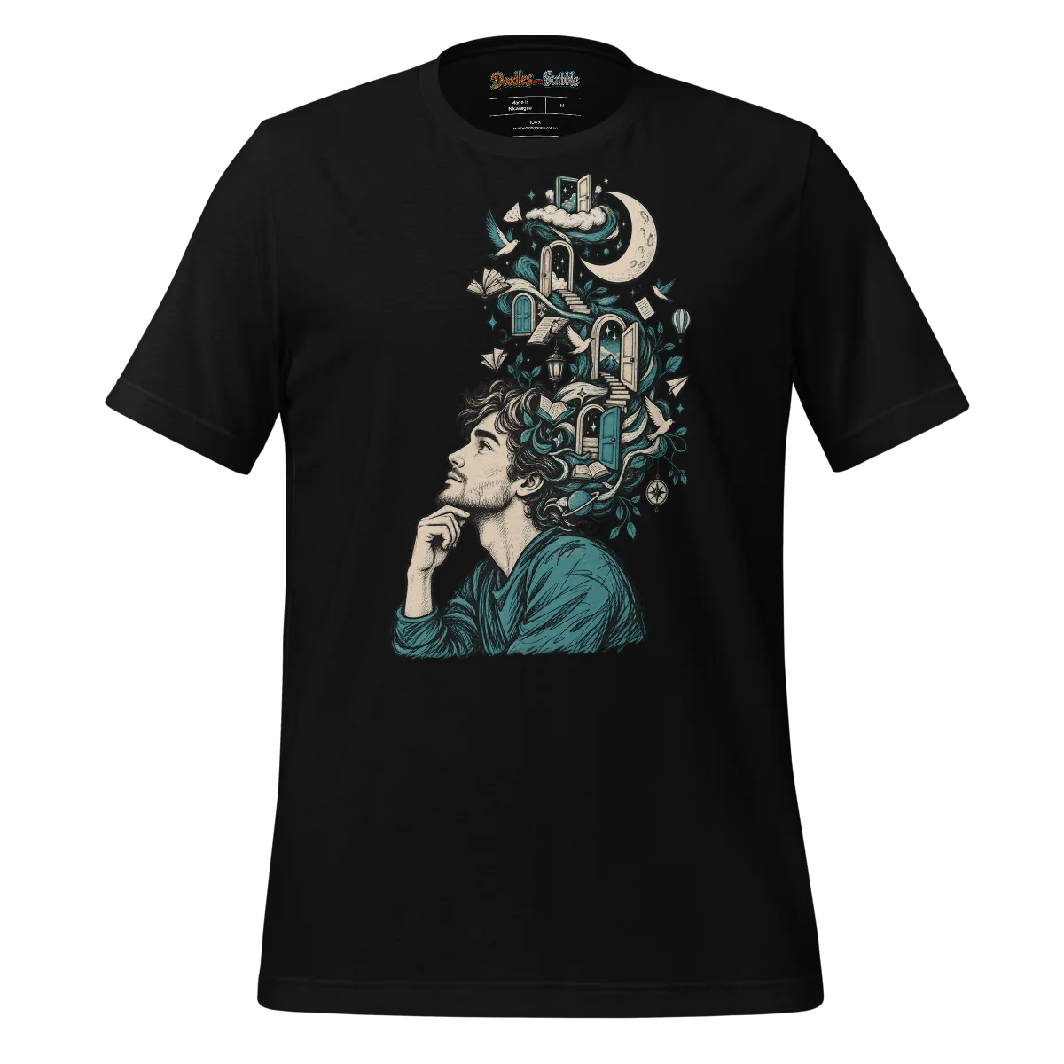 Surreal Thoughts T Shirt Mind's Eye Doodle alternate view