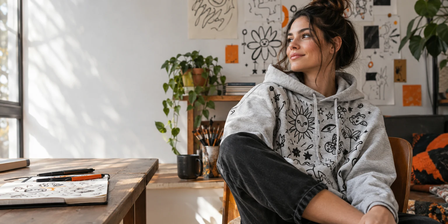 Doodle art inspired hoodies: how to style them your way