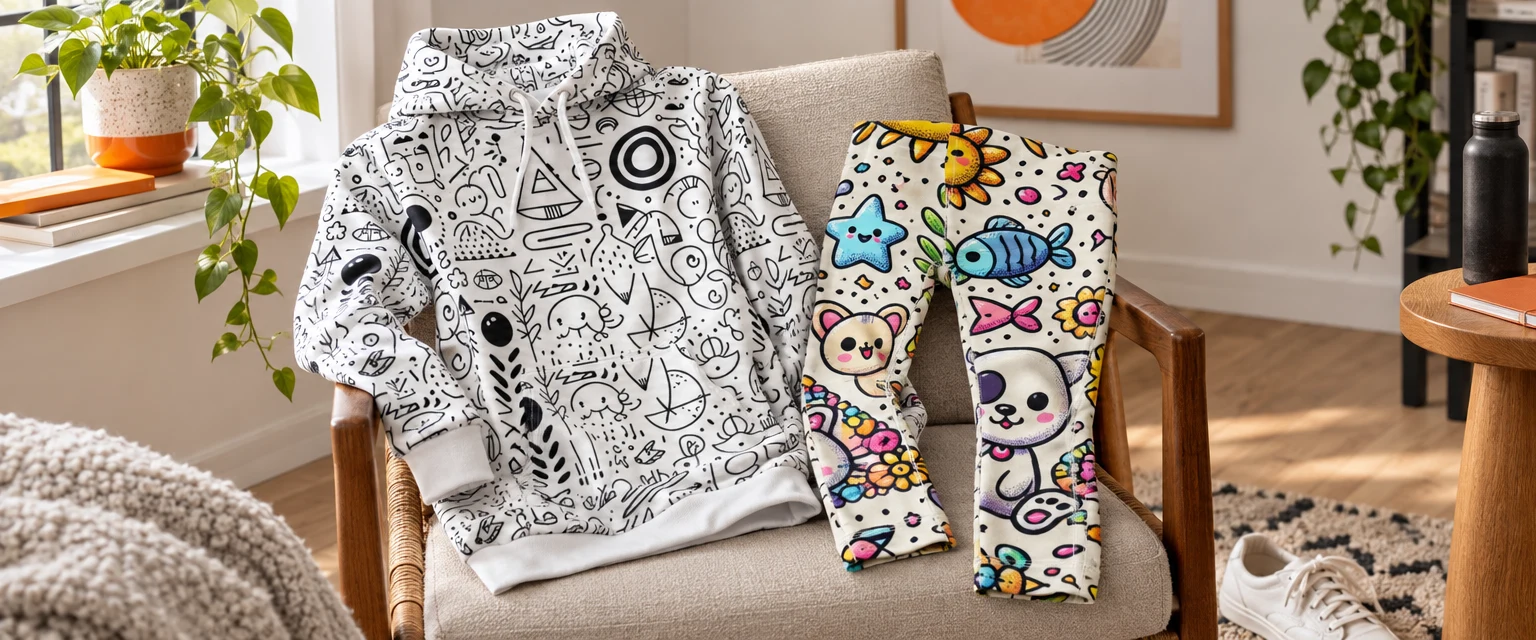 Cool Doodle Hoodie with Artistic Casual Design styled for Casual Wear begins with a piece that feels like you