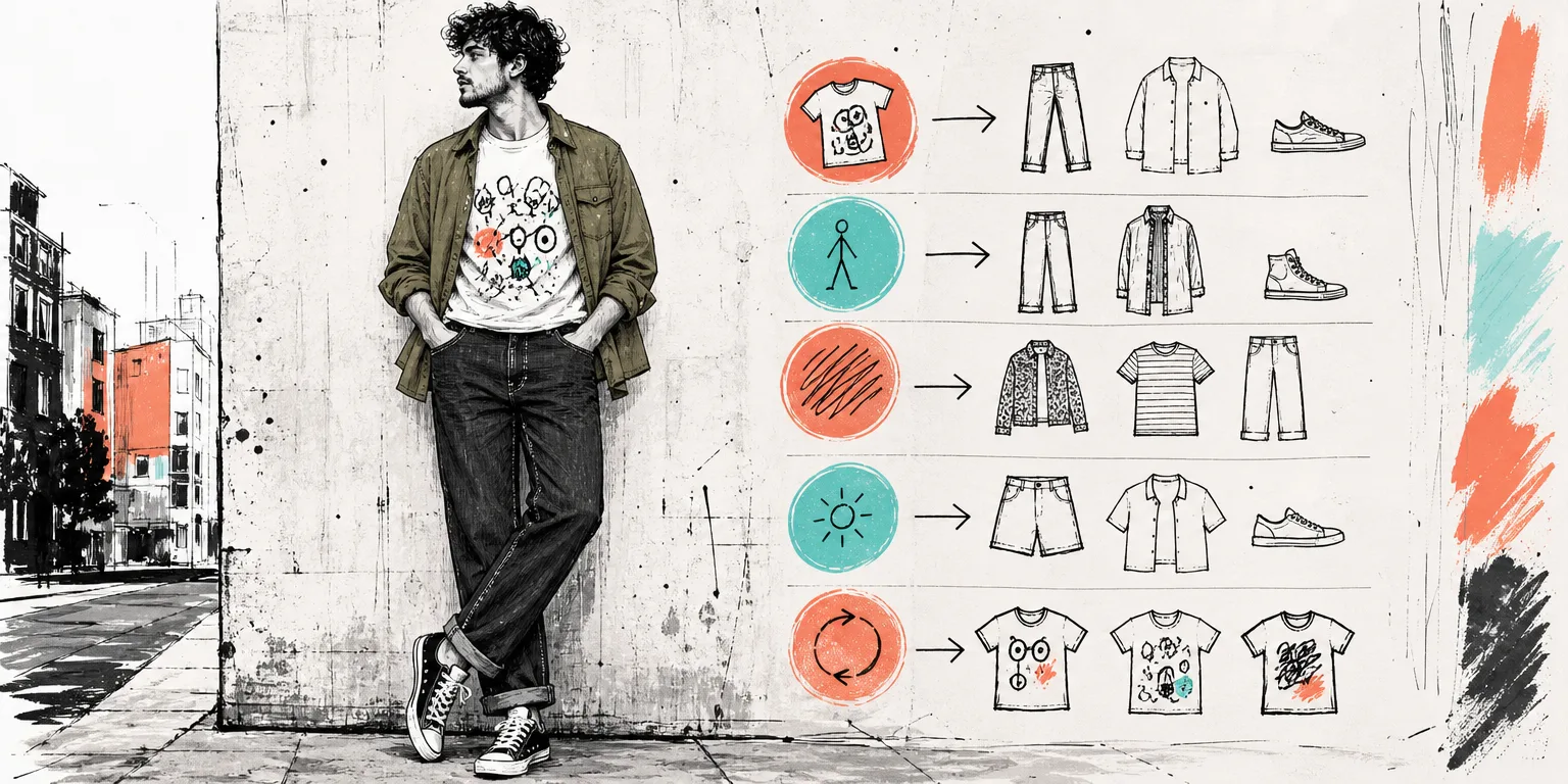 How to style doodle T-shirts without overthinking every outfit