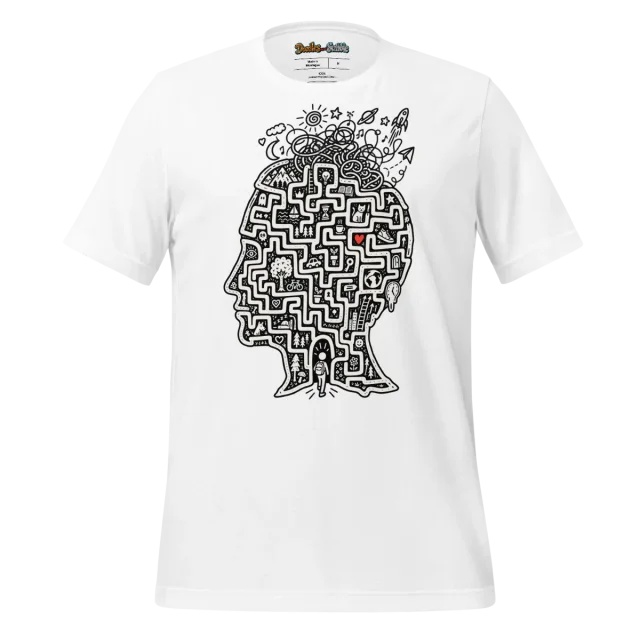 Labyrinth Doodle T Shirt Maze of Life