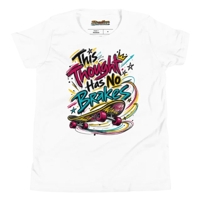 This Thought Has No Brakes Youth T Shirt