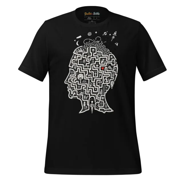 Labyrinth Doodle T Shirt Maze of Life alternate view