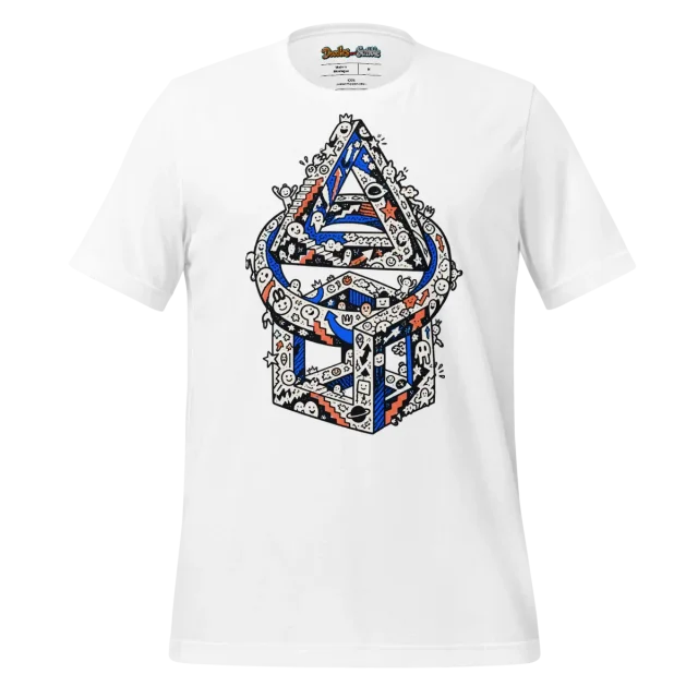 Geometric Intrigue T Shirt Abstract Precision Doodle
