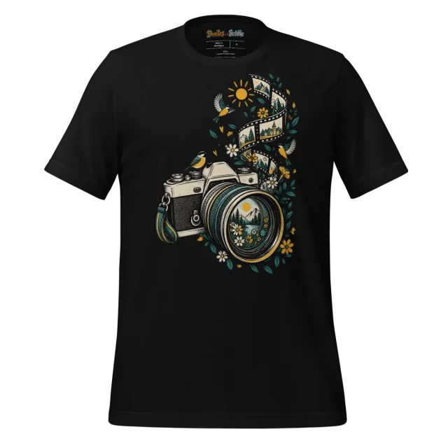 Retro Camera T Shirt for Photographers alternate view