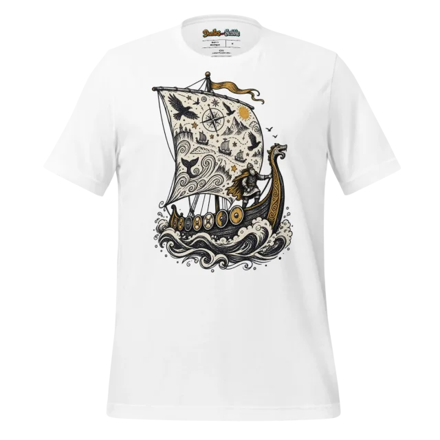 Viking Voyage T Shirt Mythical Valor Doodle