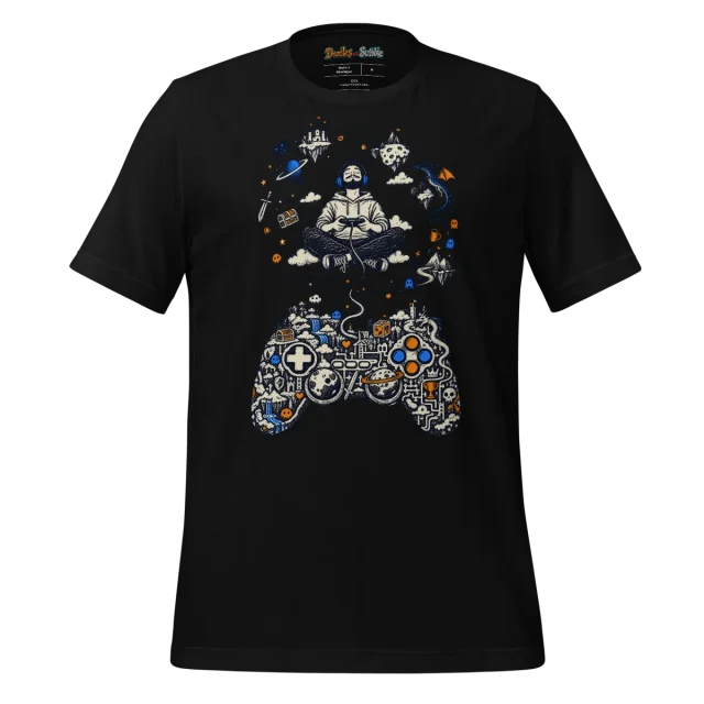 Digital Realms T Shirt Gamer's Odyssey Artwork alternate view
