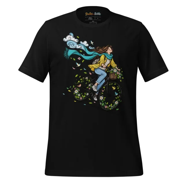 Cycling Wind Doodle T Shirt Cycling Breeze alternate view