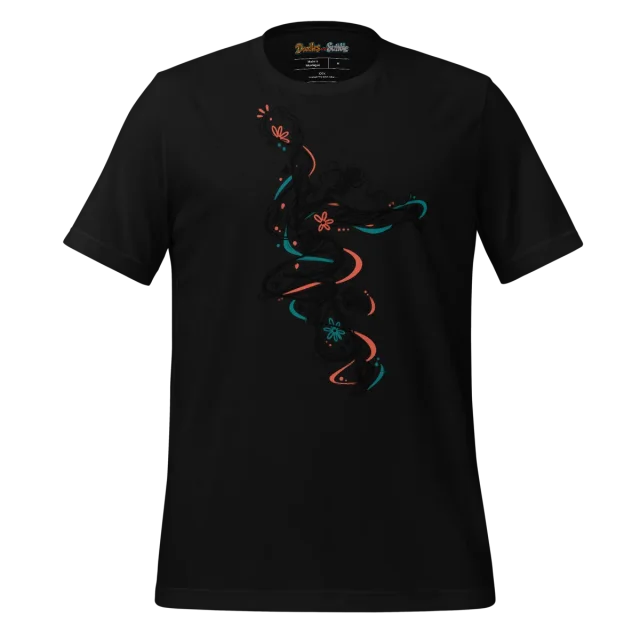 Flowing Forms T Shirt Dynamic Movement Doodle alternate view