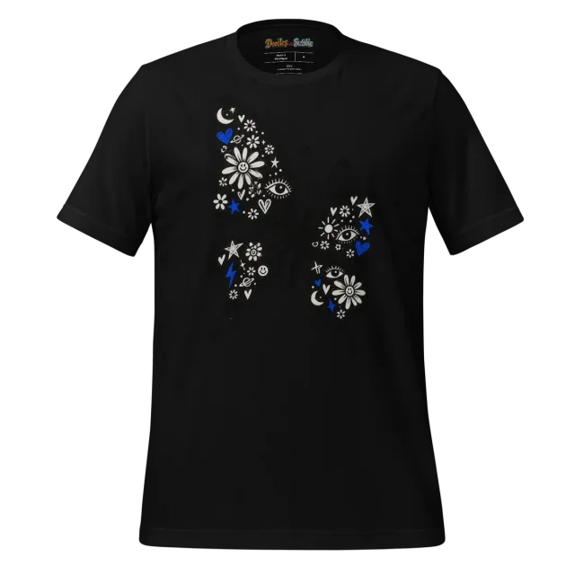 Radiant Butterfly T Shirt Vivid Doodle Delight alternate view
