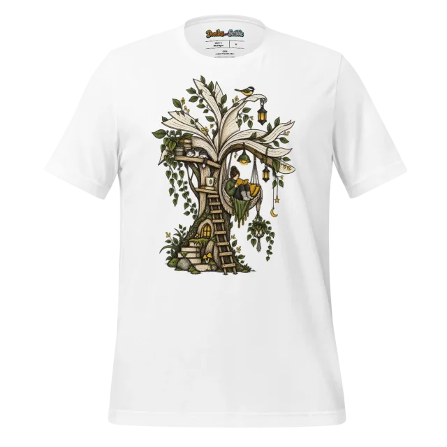 Bibliophile Retreat T Shirt Zen Mind Doodle