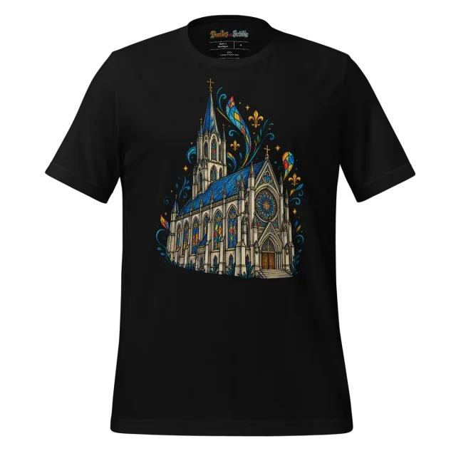 Stained Glass Church T Shirt Architectural Majesty alternate view