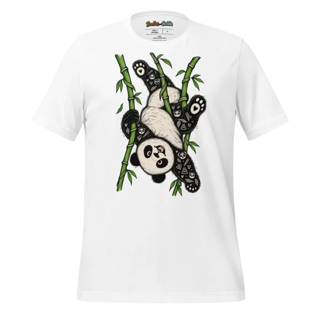 Psychedelic Panda T Shirt Gentle Vibrancy