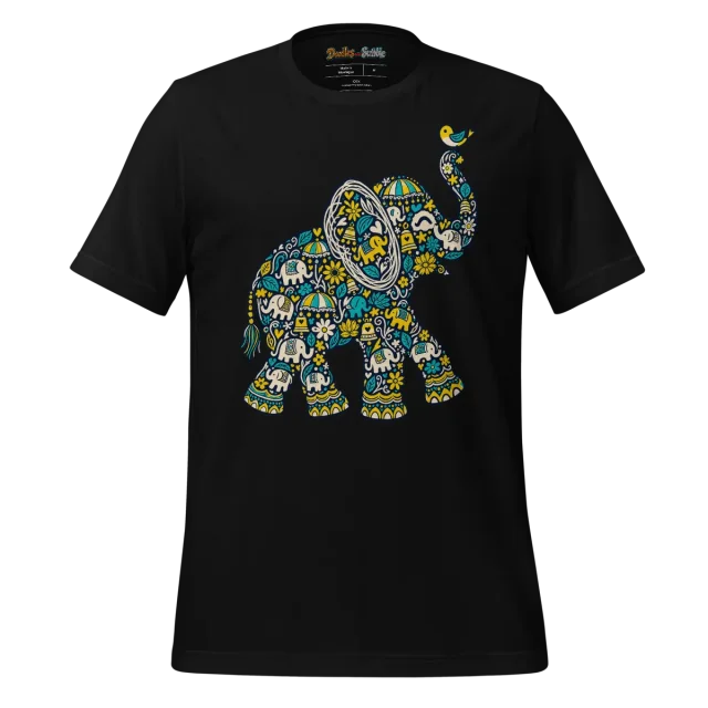 Psychedelic Elephant T Shirt Mystical Elegance alternate view
