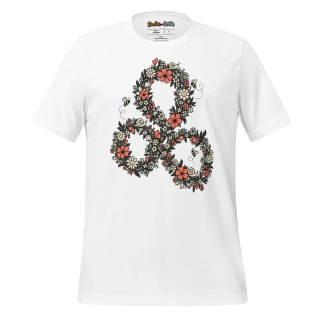 Floral Knot T Shirt Blossoming Harmony Doodle
