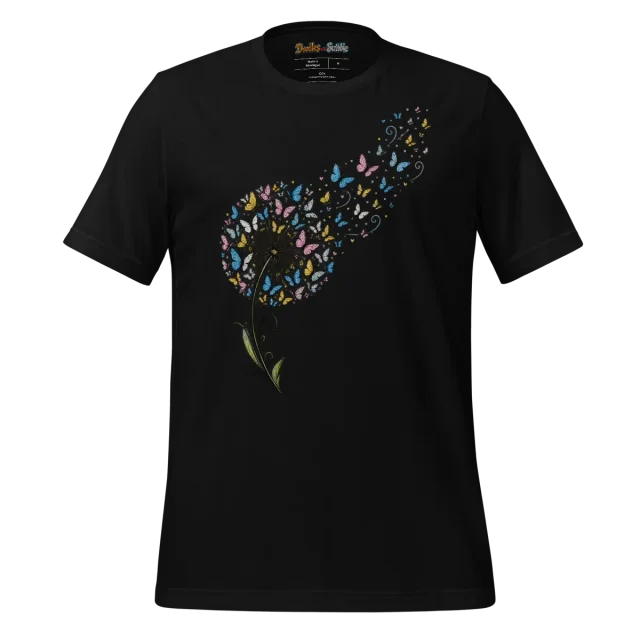Dandelion Doodle T Shirt Whispering Winds Design alternate view