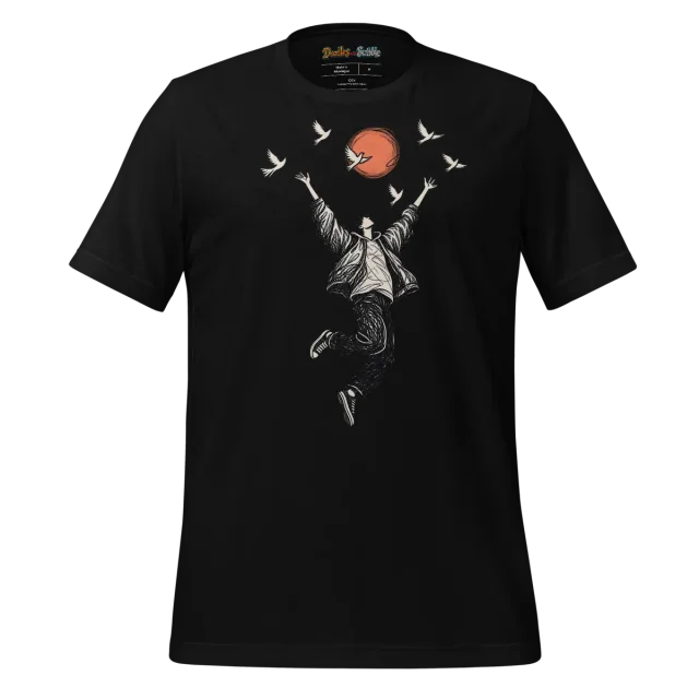 Ascension Silhouette T Shirt Uplifting Spirit Doodle alternate view