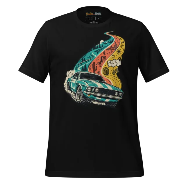 Chromatic Cruiser Car T Shirt Vintage Car Enthusiast Art alternate view