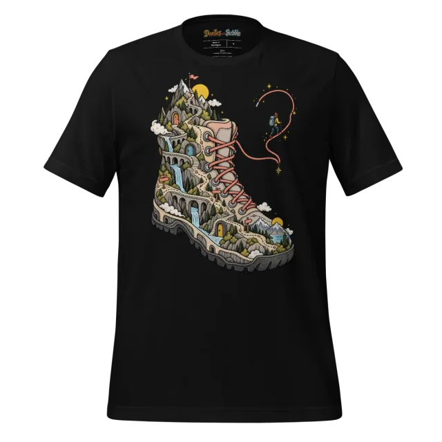 Abstract Journey T Shirt Pathfinder Doodle Design alternate view