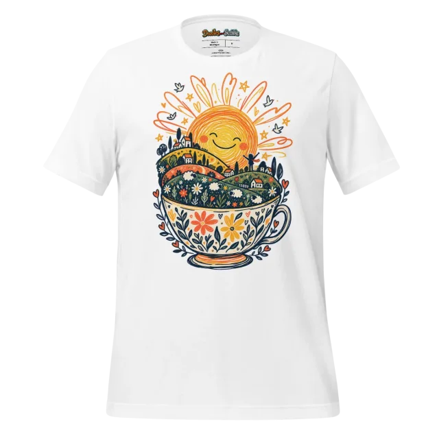 Zen Sunrise T Shirt Serene Doodles