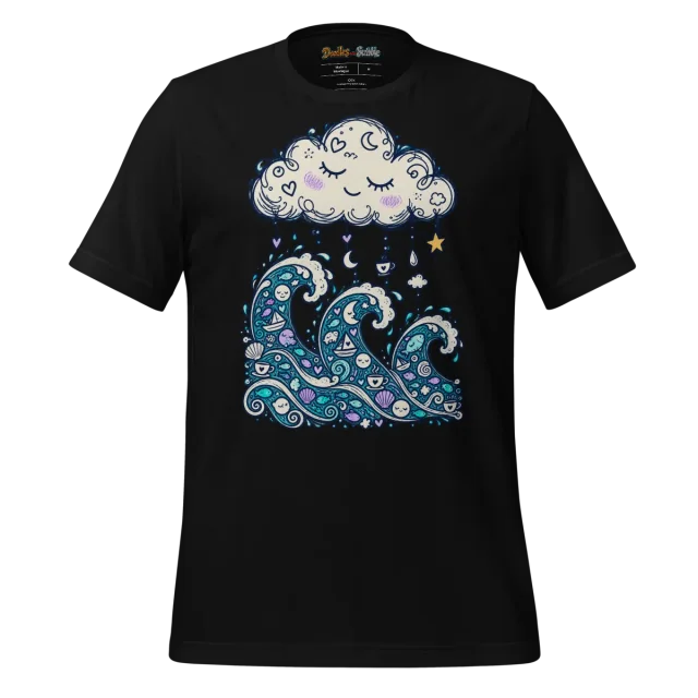 Serenity Swirls T Shirt Calming Currents Doodle alternate view