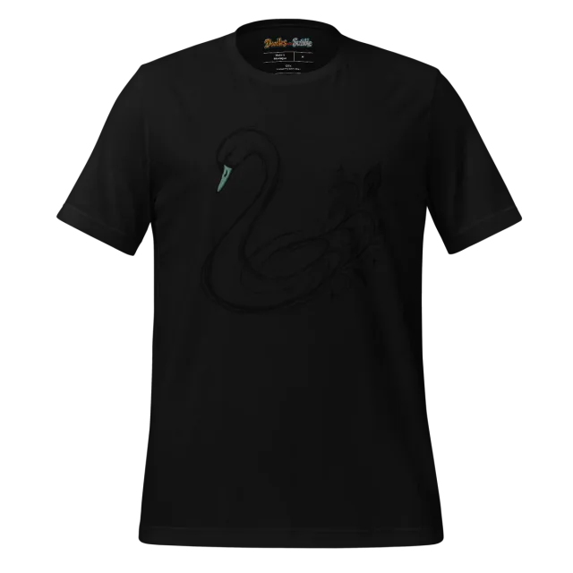 Elegant Swirl T Shirt Simplistic Grace Doodle alternate view