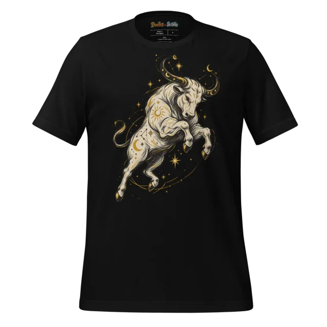 Celestial Bull T Shirt Circle Art Design alternate view