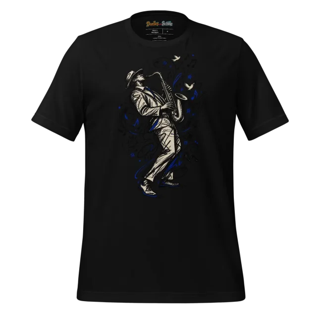Abstract Musician T Shirt Rhythmic Ink Flow Art alternate view