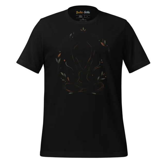 Yogic Serenity T Shirt with Calm Pose Design alternate view