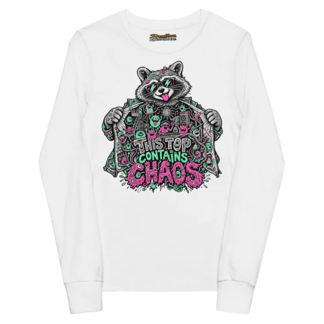 This Top Contains Chaos Youth Long Sleeve T Shirt