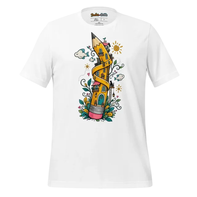 Vibrant Expression T Shirt with Colourful Whimsy