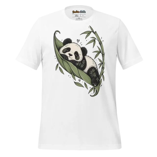 Panda Cub Sketch T Shirt Bamboo Bliss Design