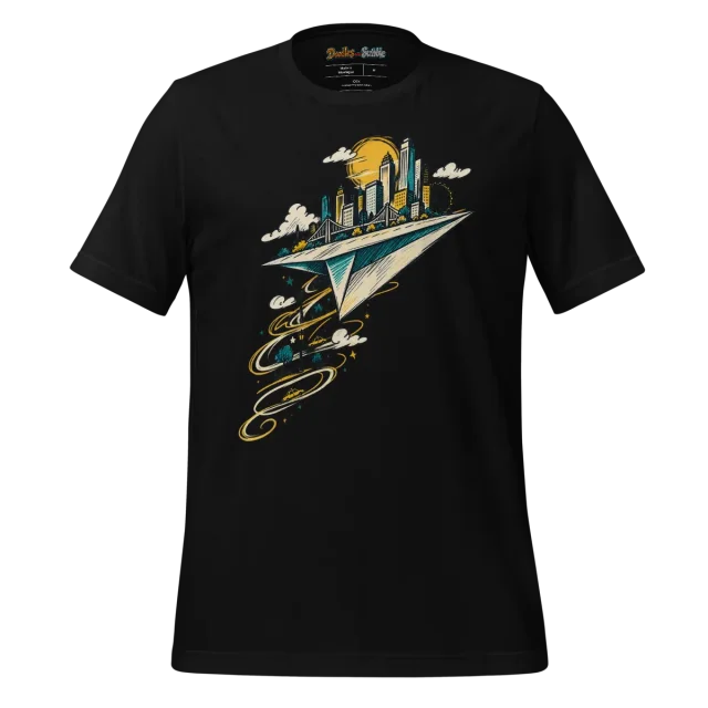 Skyline Doodle T Shirt Urban Elegance Design alternate view