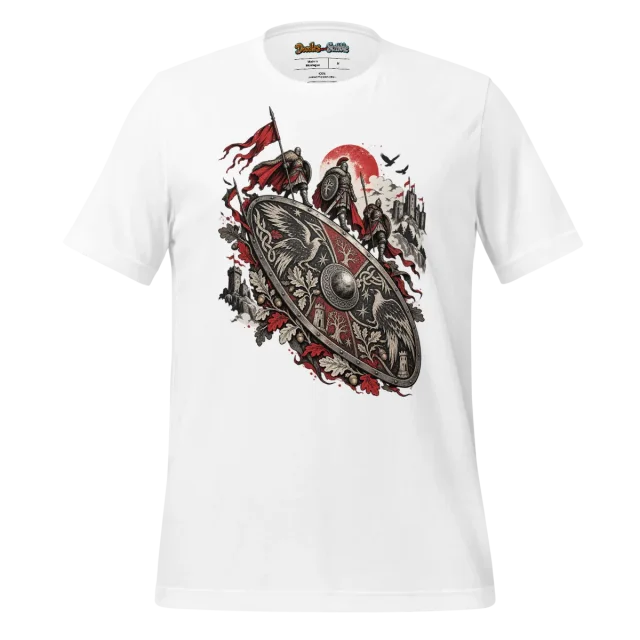 Warriors Assembly T Shirt with Epic Saga Imagery