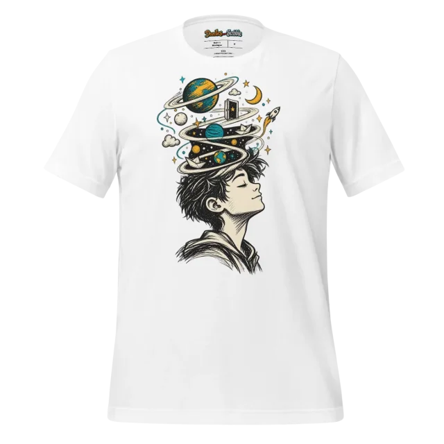 Abstract Cosmic T Shirt Imagination Doodle