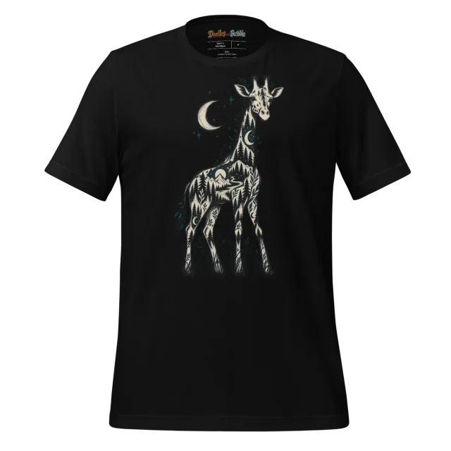 Forest Creature T Shirt with Enigmatic Line Art alternate view