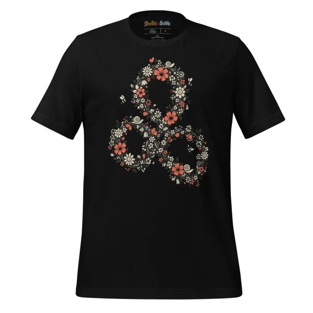 Floral Knot T Shirt Blossoming Harmony Doodle alternate view