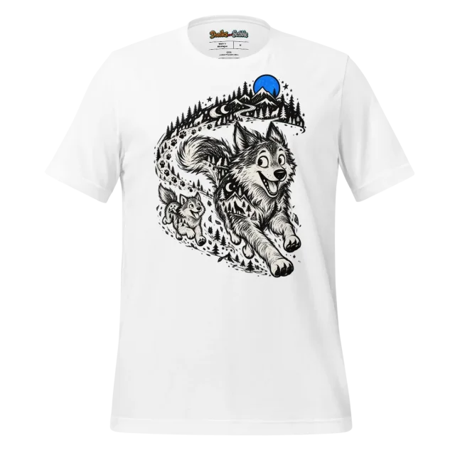 Zentangle Wolf T Shirt Wilderness Echo Design