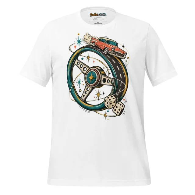 Retro Ride Car T Shirt Classic Cool Color Splash