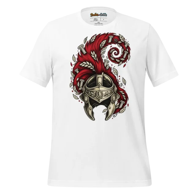 Centurion Helmet T Shirt with Doodle Art