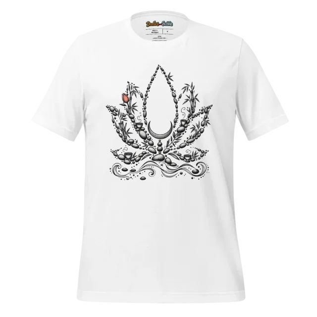 Zen Lotus T Shirt Serene Scribble Harmony