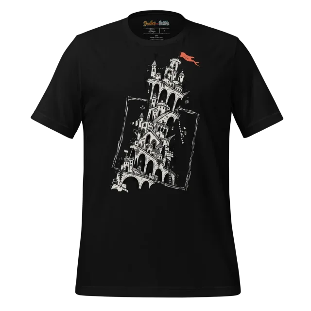 Framed Monument T Shirt Sketch in a Square alternate view